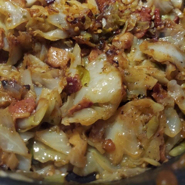 Fried Irish Cabbage with Bacon