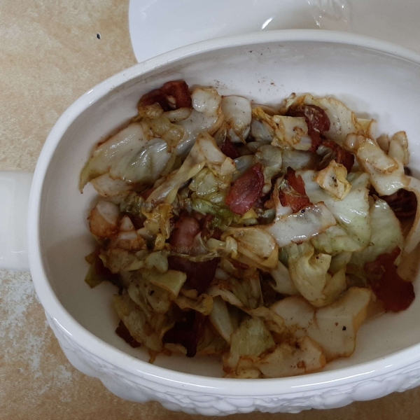Fried Irish Cabbage with Bacon
