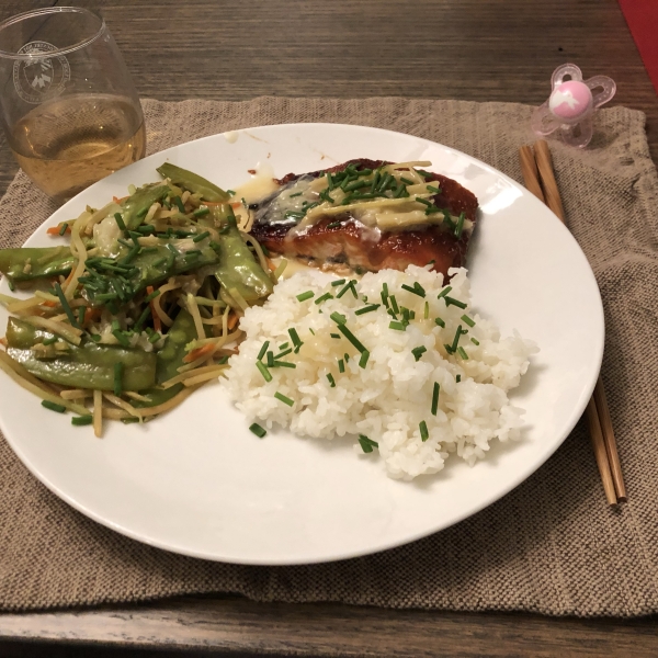 Miso Salmon with Sake Butter