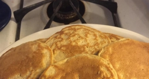 Fluffy Pancakes with Wheat Germ and Applesauce