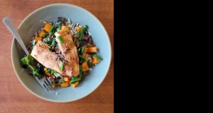 Spicy Honey-Chipotle Salmon Bowl