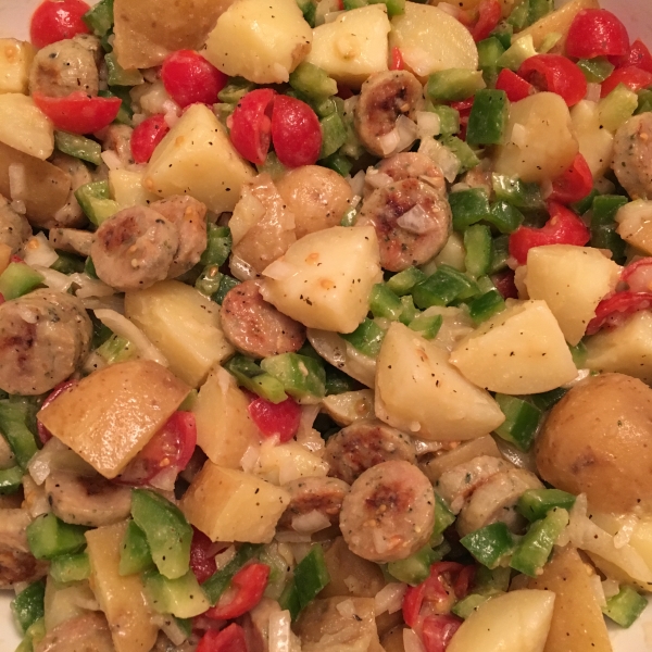 Potato Salad with Smoked Sausage
