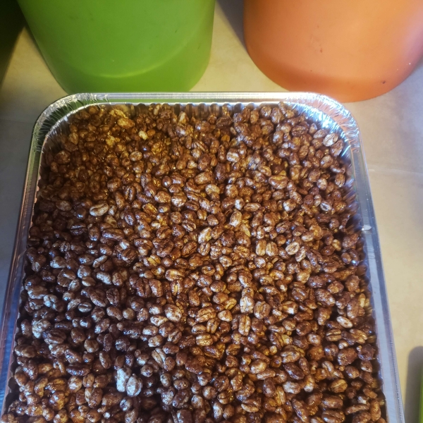 Easy Puffed Wheat Cake