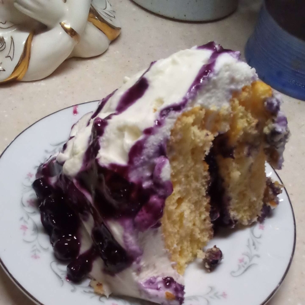 Easy Lemon Blueberry Layer Cake