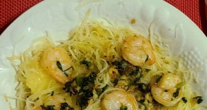 Shrimp Scampi with Spaghetti Squash