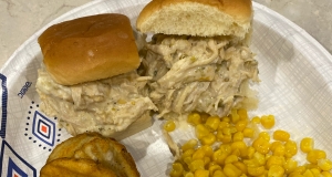 Slow Cooker Shredded Jalapeno Chicken Sandwiches