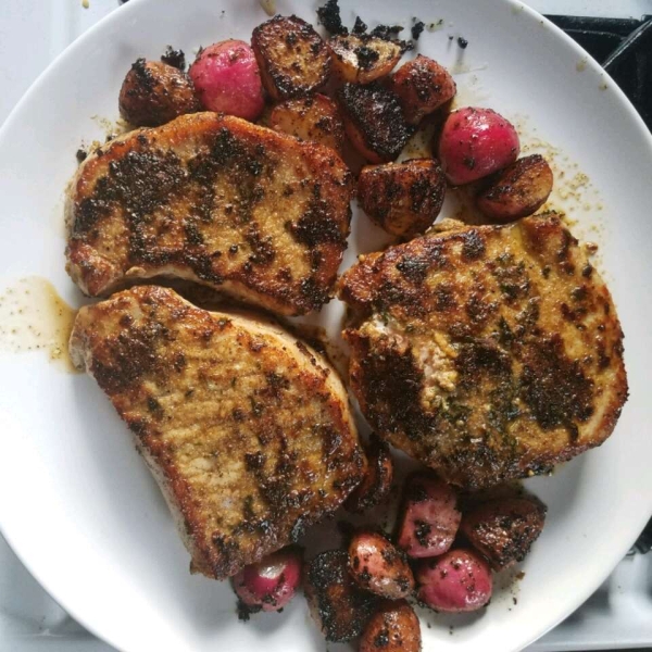 Coriander- and Cumin-Rubbed Pork Chops
