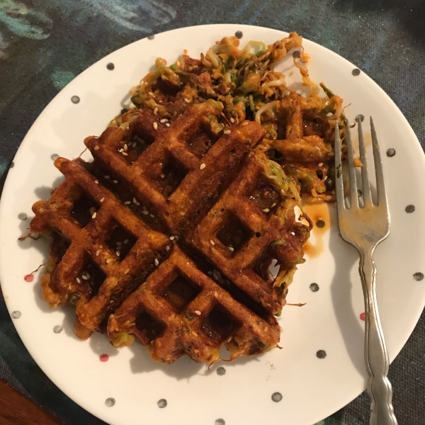 Gingery Mung Bean Sprouts Pancake