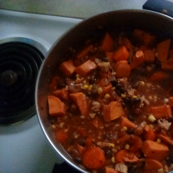 Spicy Chicken and Sweet Potato Stew