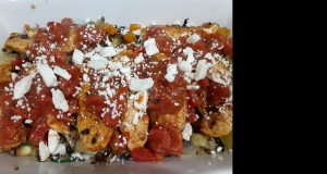 Mediterranean Chicken Medley with Eggplant and Feta