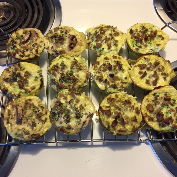 Zucchini Scallion Frittata Cups
