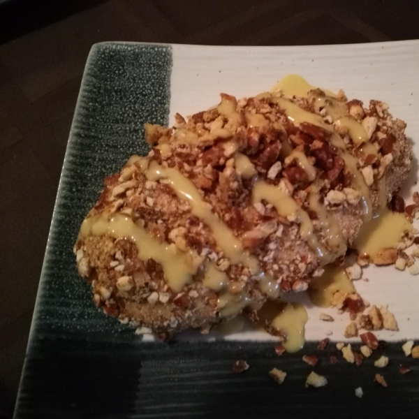 Honey Mustard Chicken with Pretzel Crust