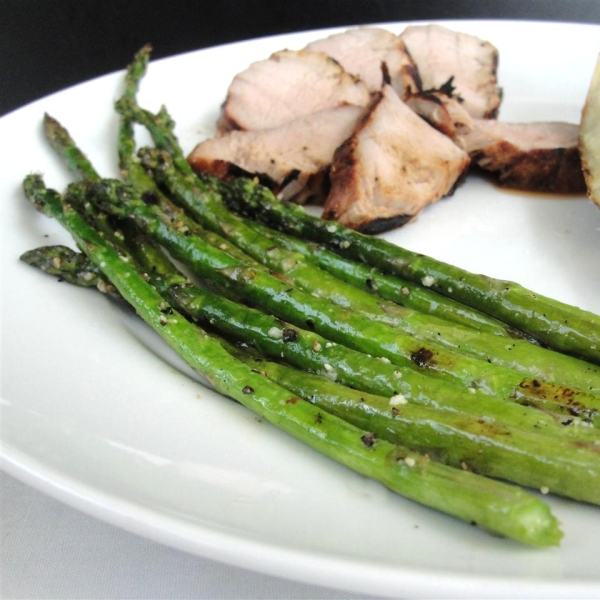 Grilled Parmesan Asparagus