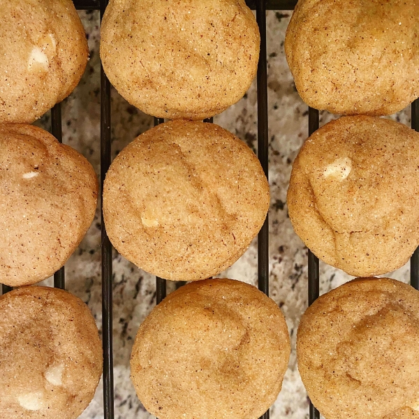 Brown Butter Snickerdoodles with White Chocolate