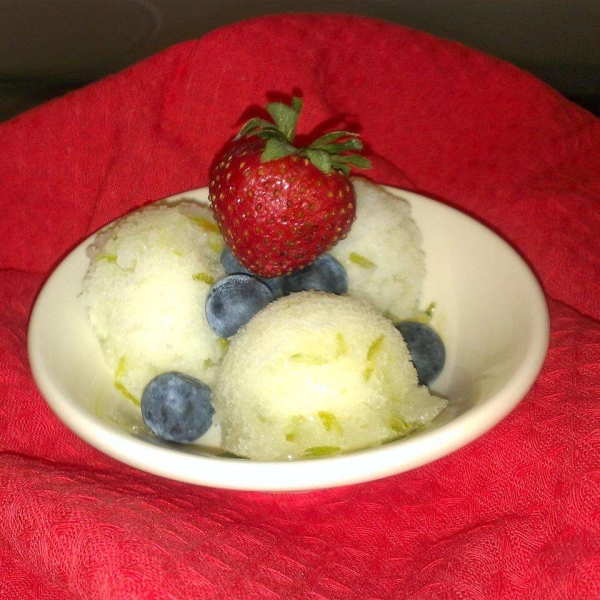 Basil Lime Sorbet
