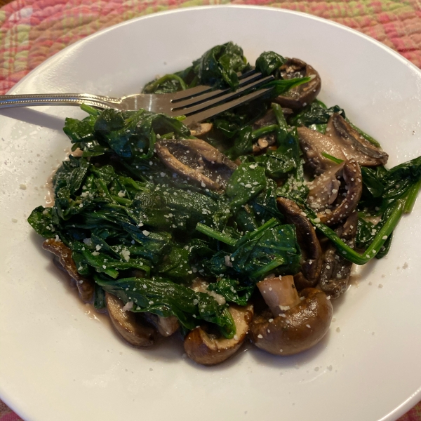 Sauteed Portobellos and Spinach