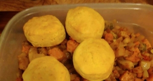 Yam and Turnip Stew with Mini-Biscuits