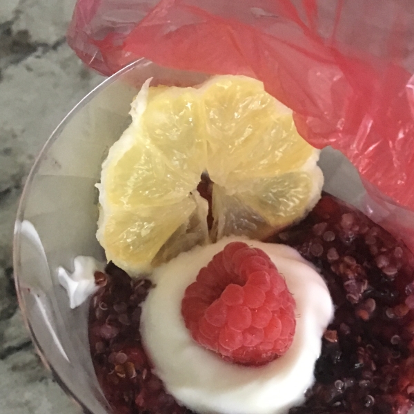 Blackberry Pomegranate Quinoa Parfait