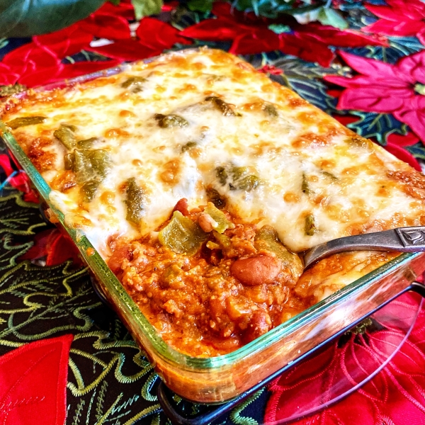 Pinto Bean Casserole with Hatch Chiles