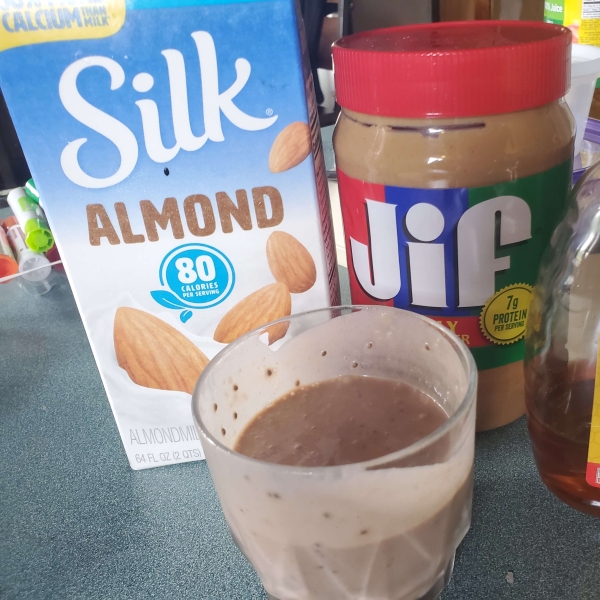 Chocolate Banana Peanut Butter Protein Shake