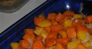 Citrus-Roasted Sweet Potato and Rutabaga