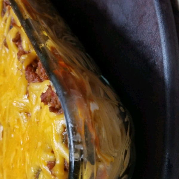 Spaghetti Pie with Cream Cheese