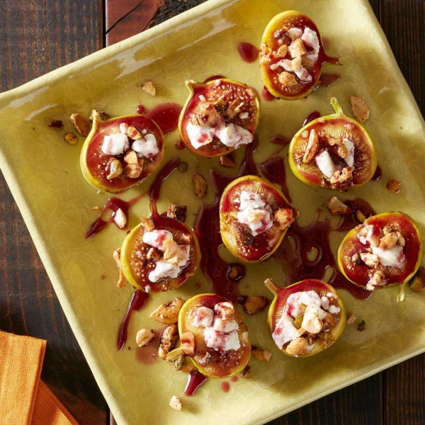 Roasted Figs and Nuts with Port Reduction