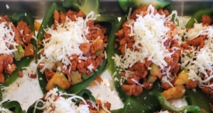 Vegetarian Stuffed Poblano Peppers