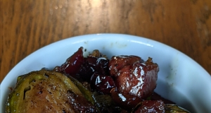 Roasted Brussels Sprouts with Cranberries