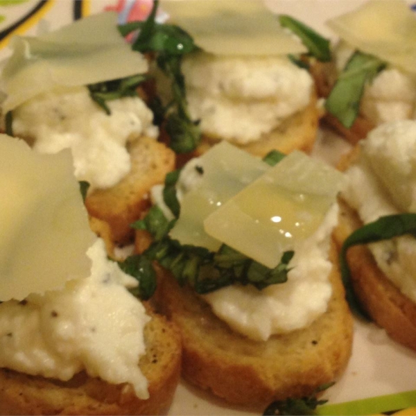 Parmesan-Truffle Bruschetta