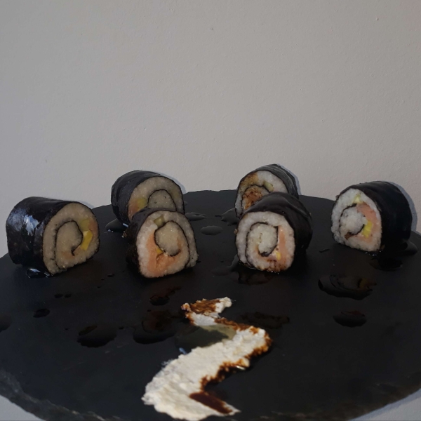 Smoked Salmon Sushi Roll