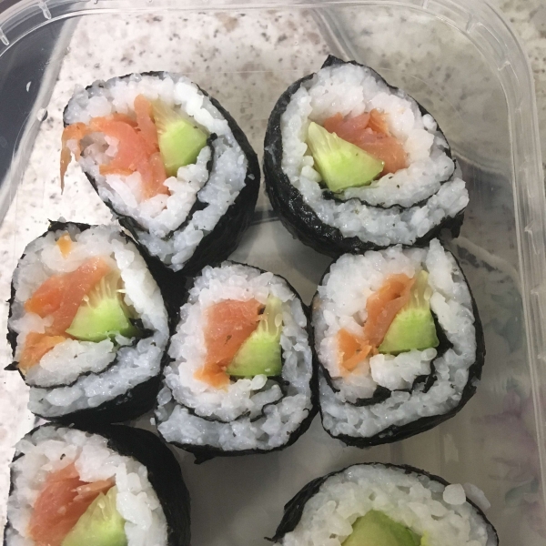 Smoked Salmon Sushi Roll