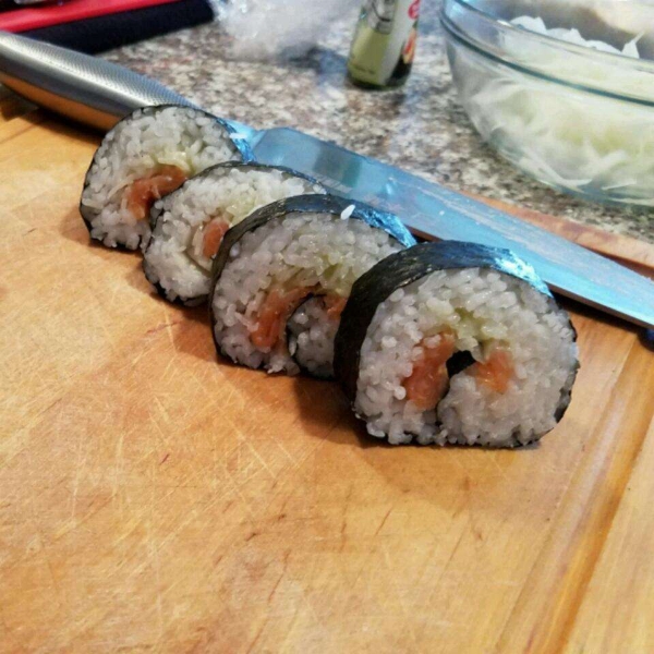 Smoked Salmon Sushi Roll