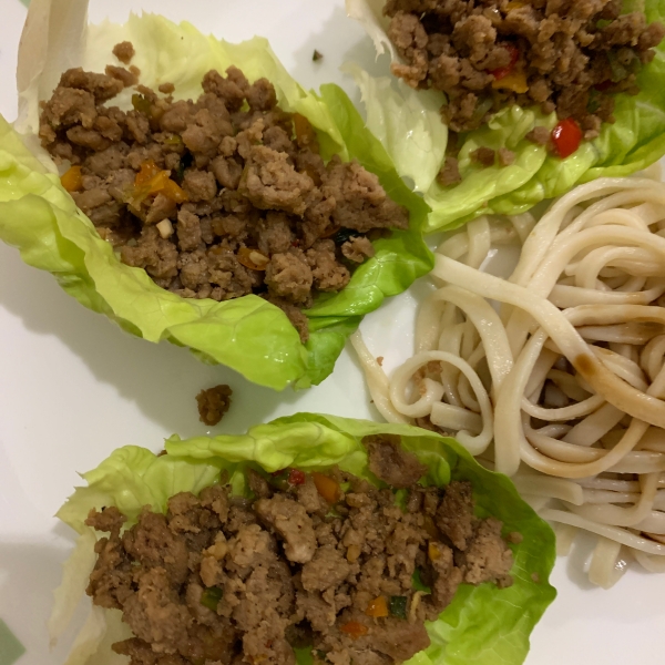 Seattle-Style Turkey Lettuce Wraps