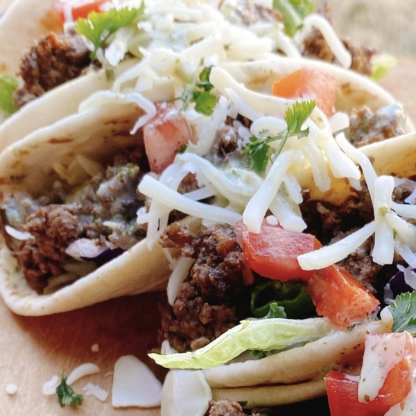 Ground Bison Tacos