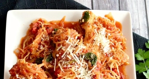 Spaghetti Squash Chicken Parm