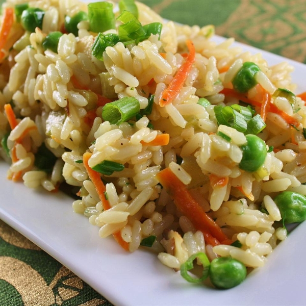 Confetti Rice with Carrot, Celery, and Almonds