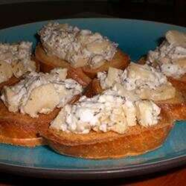 Apple Goat Cheese Bruschetta