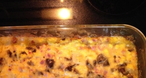 Ham and Mushroom Baked Eggs