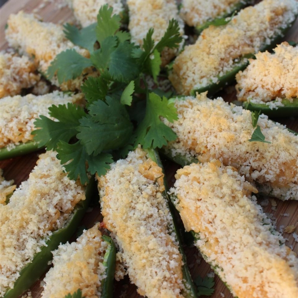 Cheesy Rice Stuffed Jalapeno Poppers
