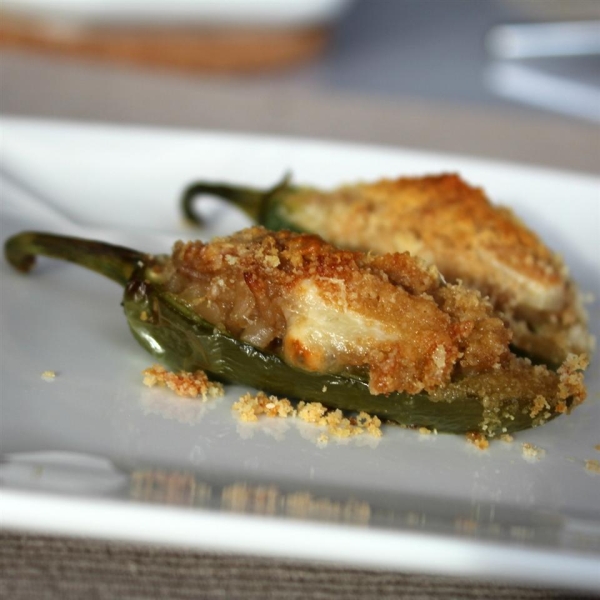 Cheesy Rice Stuffed Jalapeno Poppers