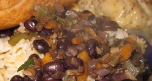 Easy Rum-Flavored Black Beans and Rice