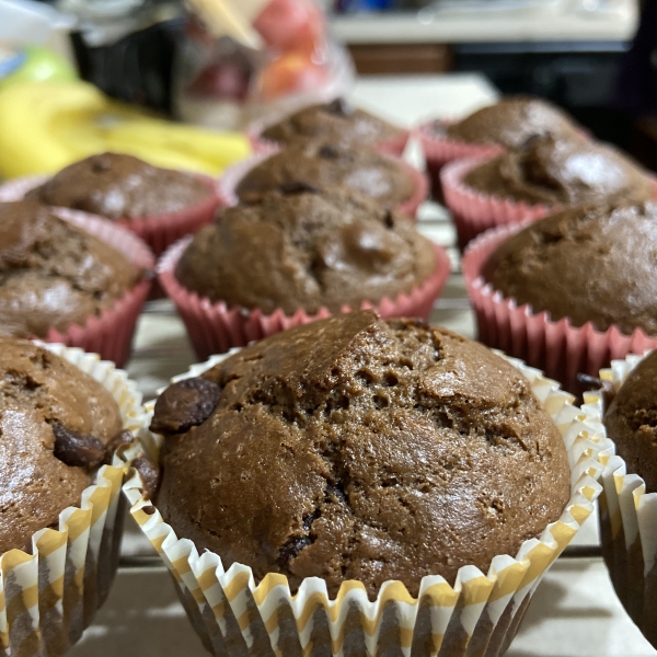 Double Chocolate Cherry Muffins