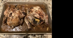 Cornish Game Hens with Garlic and Rosemary