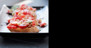 Tomato and Ricotta Salata Bruschetta