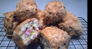 Ham and Cheese Scones with Cranberries