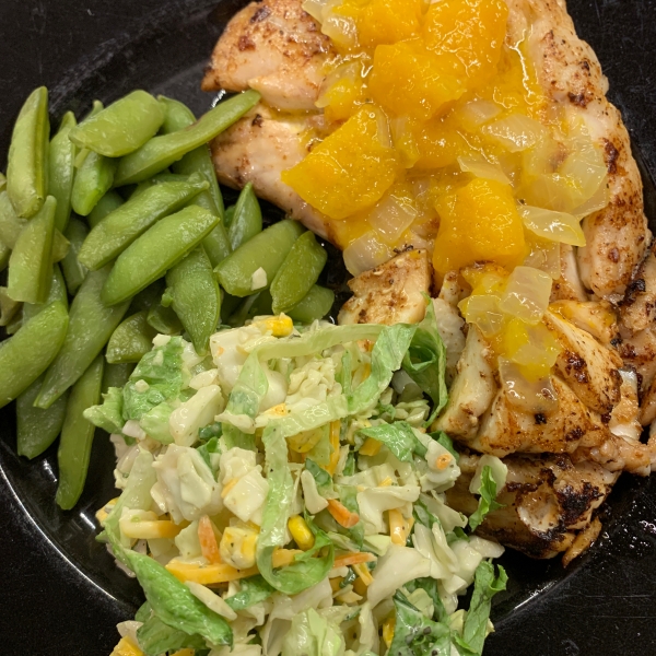 Grilled Grouper with Mango Butter