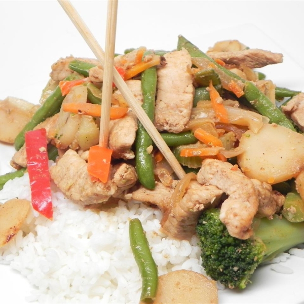 Quick Ginger Pork Stir Fry