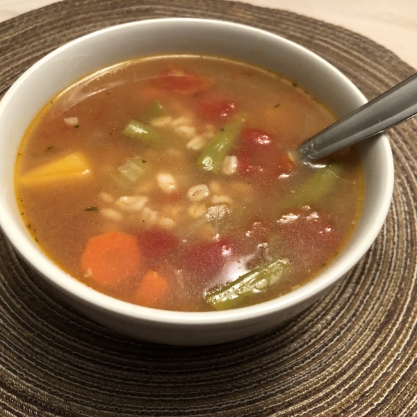 Grandma Coffee's Beef Barley Vegetable Soup