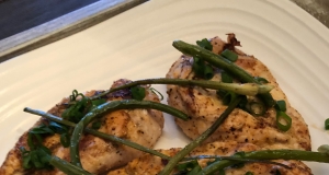 Grilled Garlic Scapes